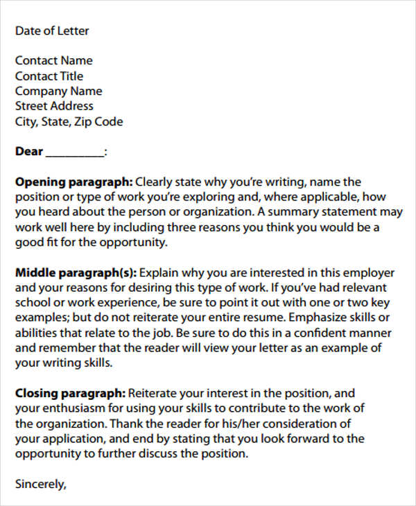business resume cover letter format