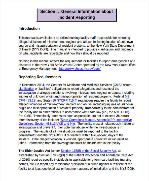 how to make an incident report letter sample for nurses