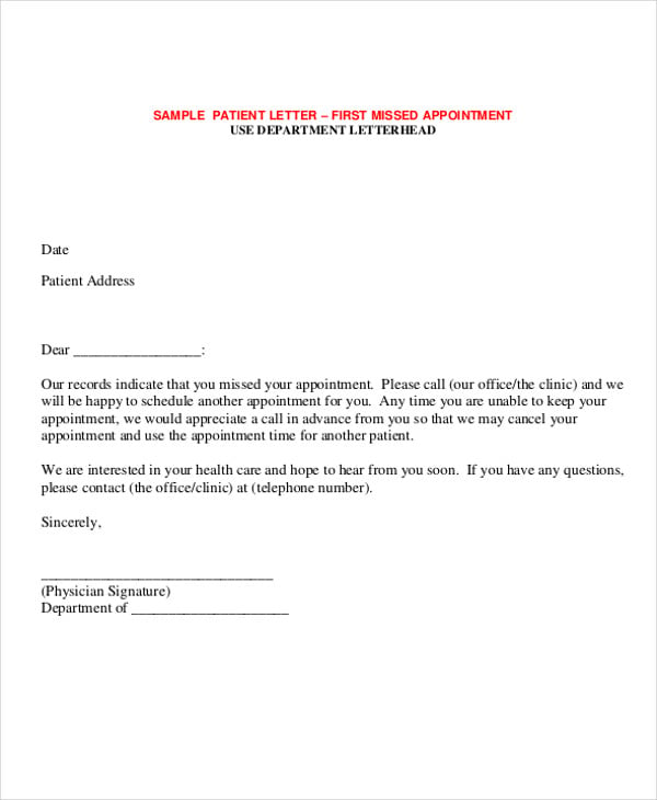 10 Doctor Appointment Letter Templates Doc Pdf