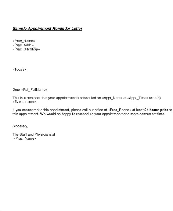 10 Doctor Appointment Letter Templates DOC PDF