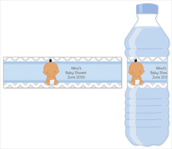 baby bottle sticker label