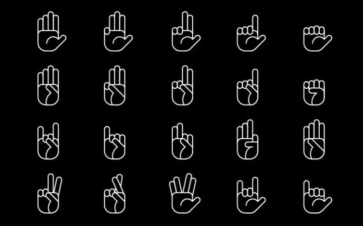 hand gestures vector pack