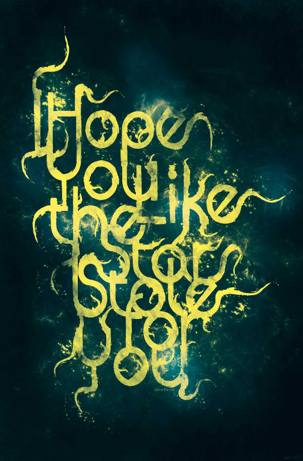 creative typography advertising poster