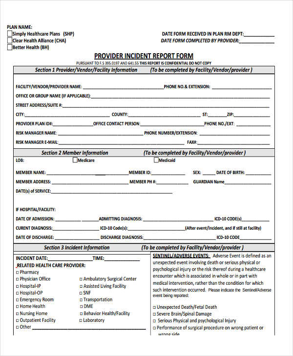 40+ Incident Report Samples in Google Docs | MS Word | PDF | Pages