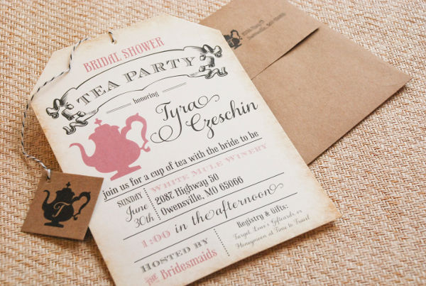 Unique Tea Party Invitations 3