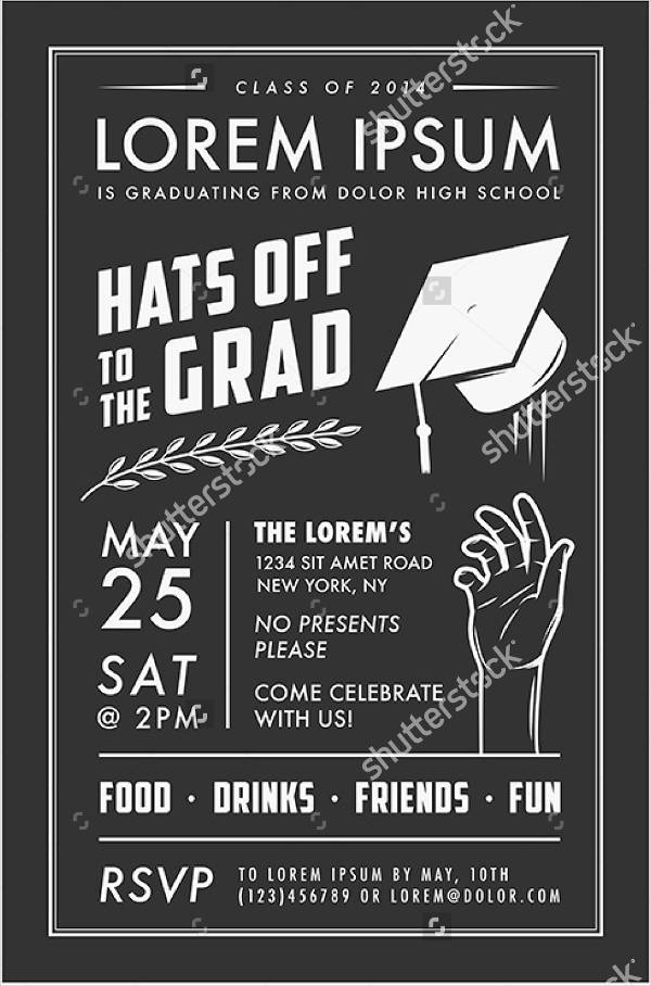 graduation brunch party invitation