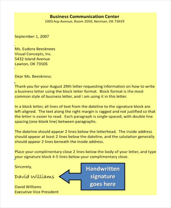 Business Letter Format In Business Communication Management And Leadership 