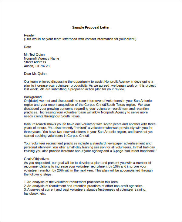 formal proposal template resume cv cover letter