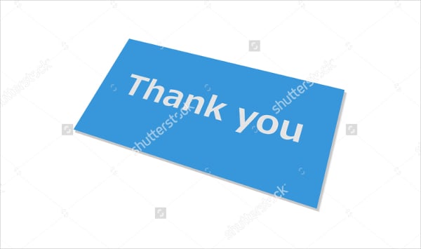thank you note card