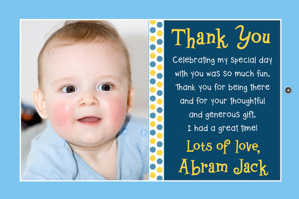 -Thank You Baby Card