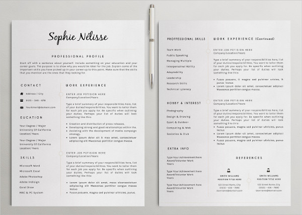 52+ Modern Resume Templates - PDF, DOC, PSD