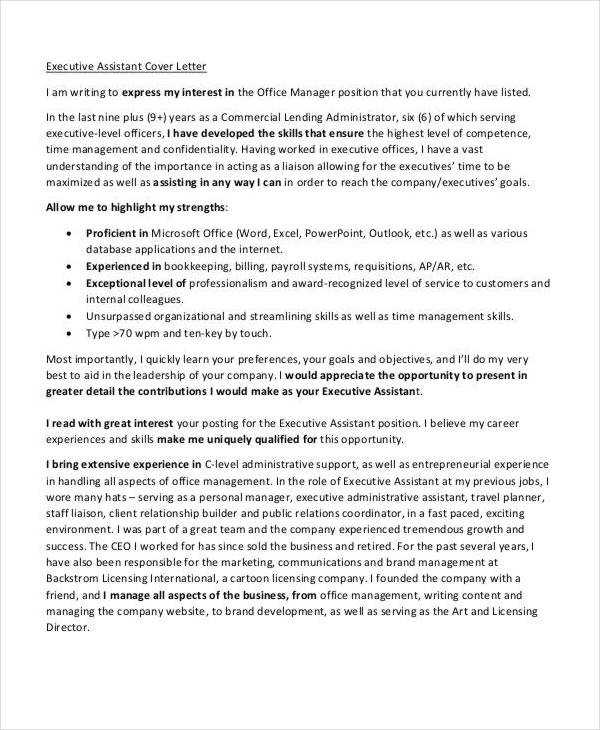 executive assistant resume cover letter3