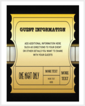 annual-movie-awards-party-golden-ticket-insert-paper-invitation-card
