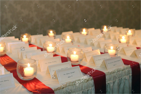 wedding seating place card