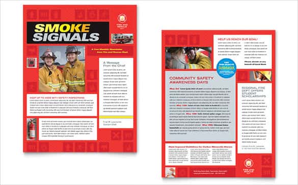 fire safety newsletter template min