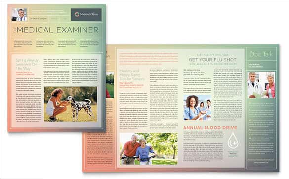 medical clinic newsletter template min