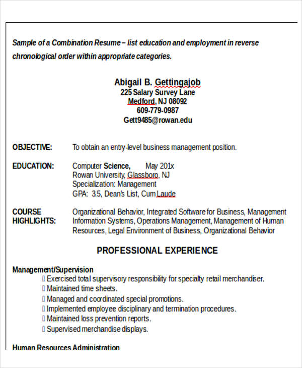 resume for computer science teacher fresher