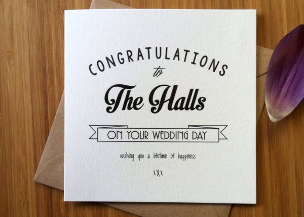 Wedding Congratulations Card Templates Printable Free