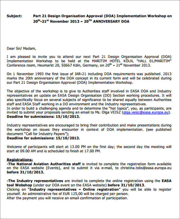 68+ Meeting Invitation Templates PSD, Word, AI