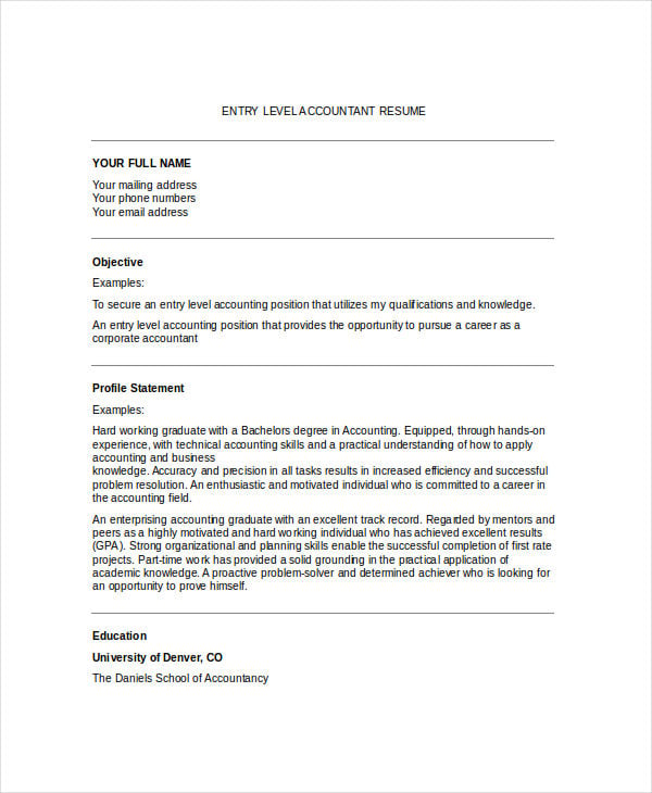 entry level staff accountant resume example2