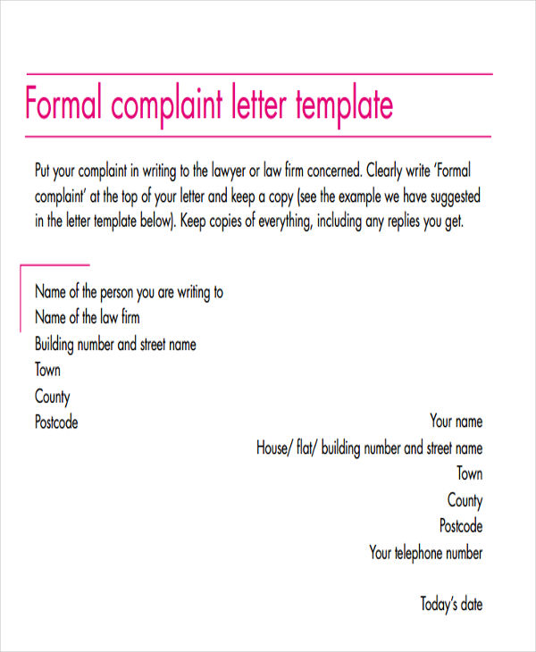 33+ Complaint Letter Formats - DOC, PDF | Free & Premium Templates