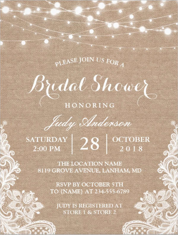 How To Make Create A Bridal Shower Invitation Templates Examples 2023