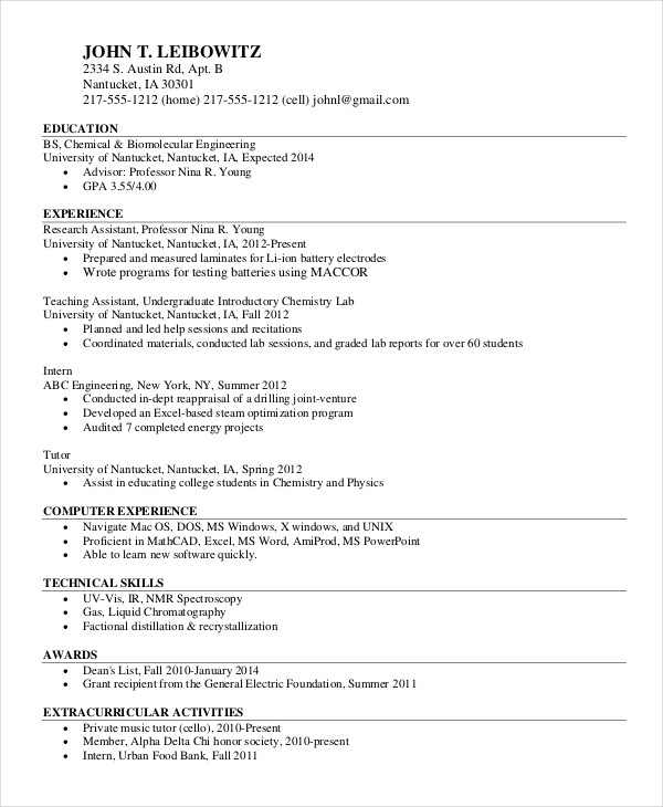 46+ Download Resume Templates - PDF, DOC | Free & Premium Templates