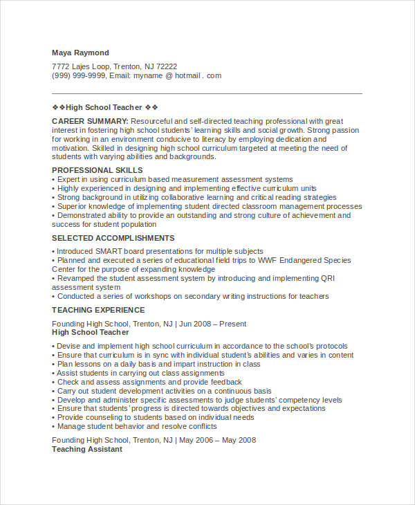 46+ Download Resume Templates - PDF, DOC