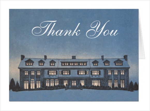 real estate agent thank you card