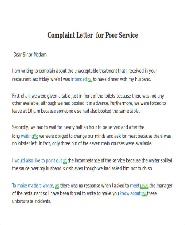 31 Complaint Letter Formats Doc Pdf Free Premium Templates