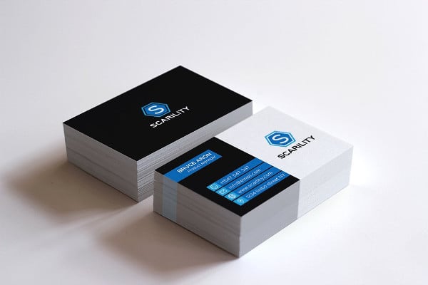 clean corporate business card