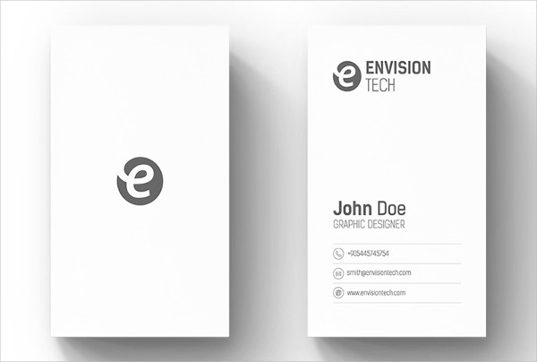 -White Minimal Business Card