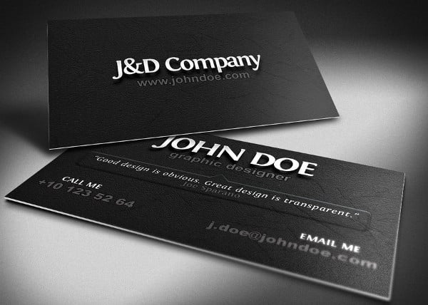 free networking business card