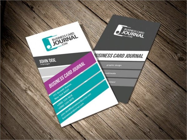 vertical business card template
