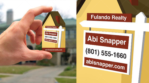 -Creative Real Estate Business Card