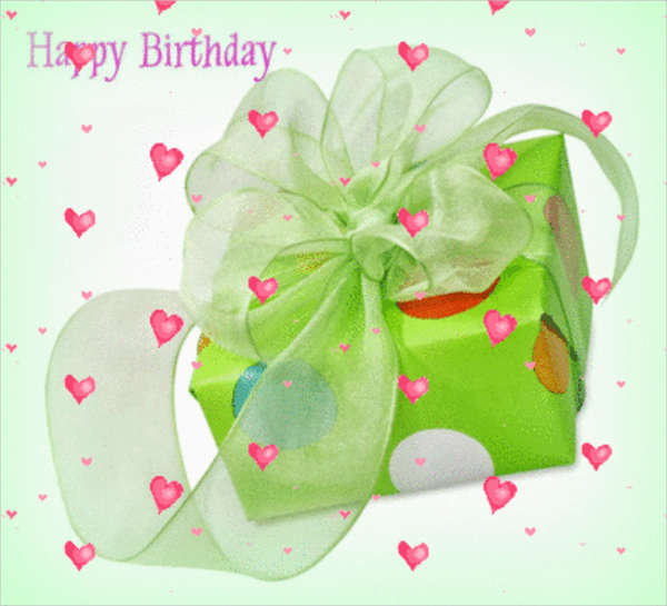 animated birthday gift card