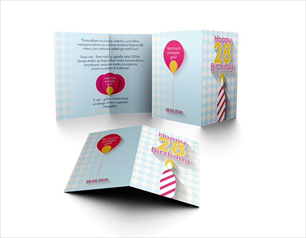 Happy Birthday Card Template