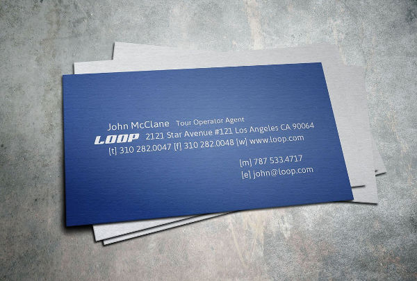 corporate travel business card