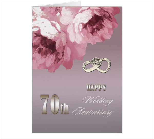 wedding anniversary card template