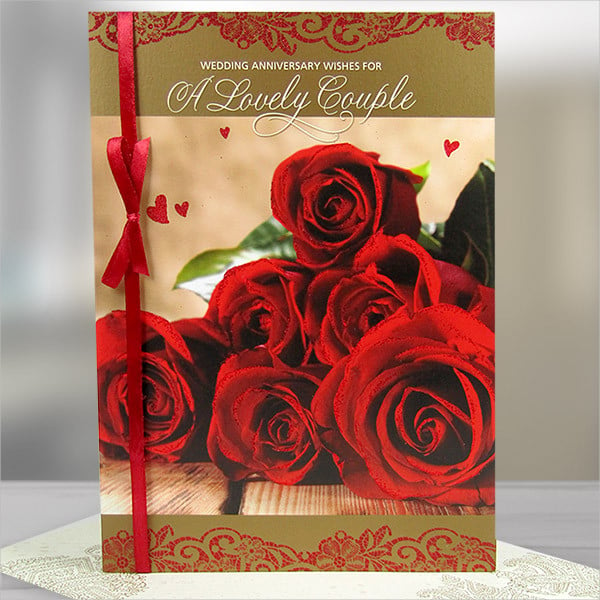 anniversary greeting card template