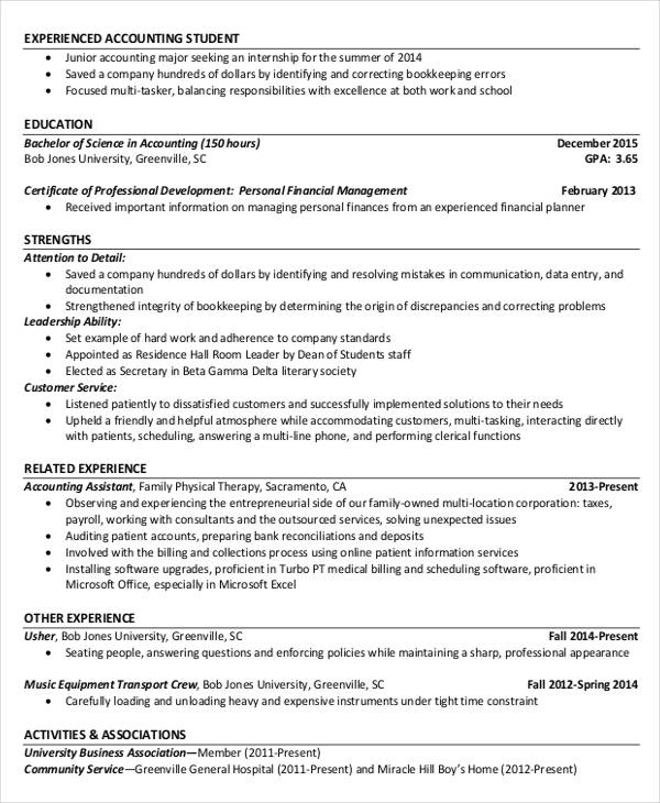 42+ Accountant Resume Templates in MS Word | In Design | Apple Pages ...