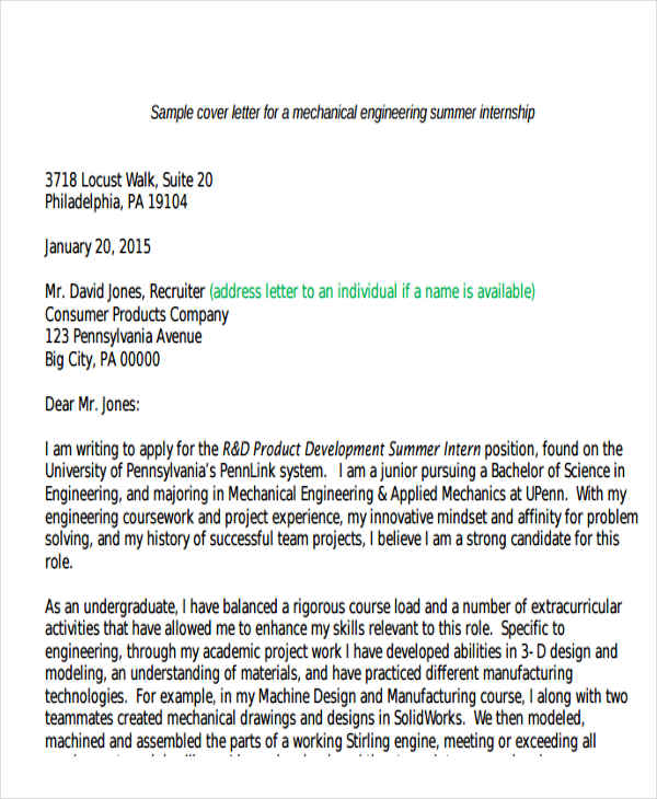 mechanical engineering resume cover letter1