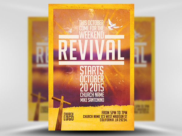 church revival flyer