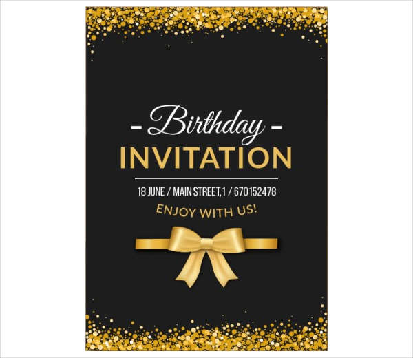 free birthday invitation card
