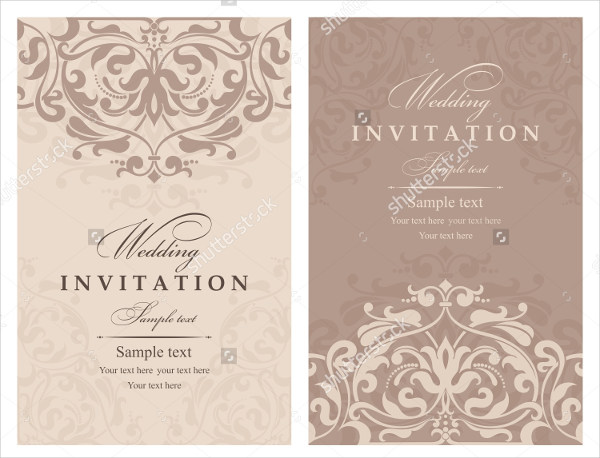 traditional engagement invitation card