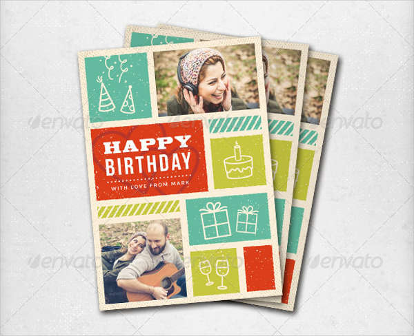 birthday greeting card layout