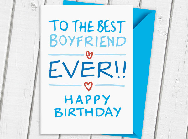 romantic boyfriend birthday card