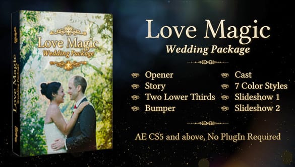 love magic wedding video template min