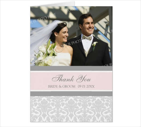 photo thank you greeting card
