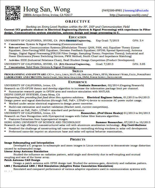 20+ Engineering Resume Templates in PDF